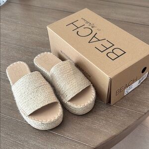 Matisse Natural Woven Platform Sandals